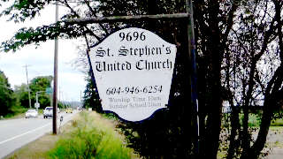 St Stephens Delta address signage.