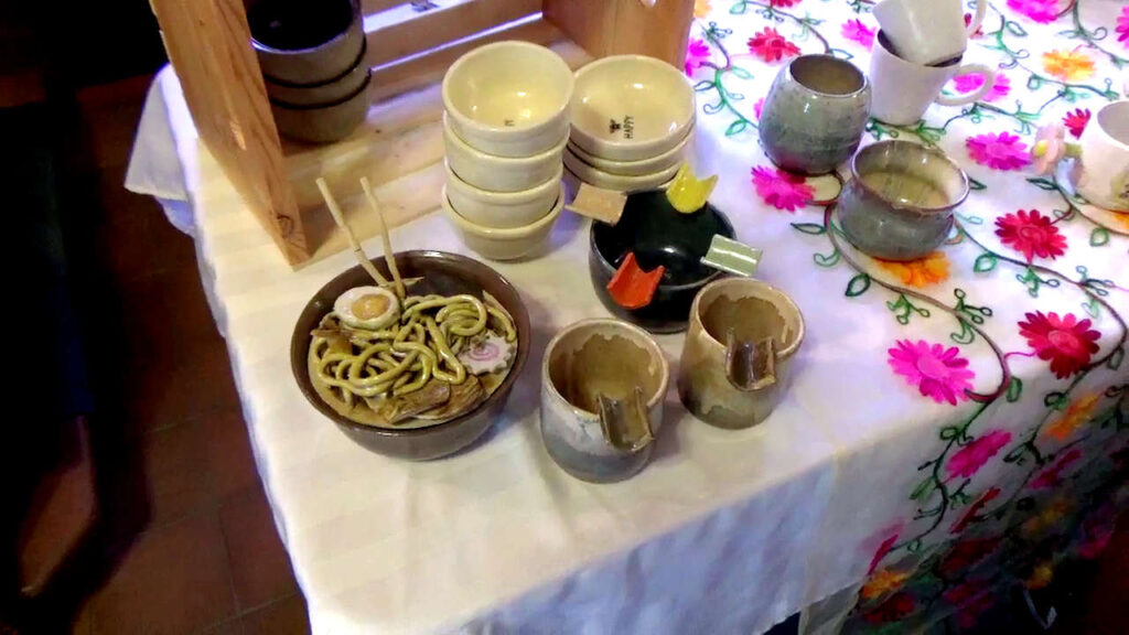 Unique Pottery Displayed