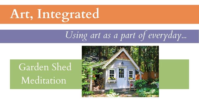 Art Intergrated garden shed